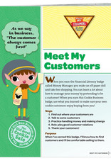 GIRL SCOUTS OF THE USA Brownie Meet My Customers Requirements Pamphlet