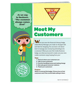 GIRL SCOUTS OF THE USA !Brownie Meet My Customers Requirements Pamphlet