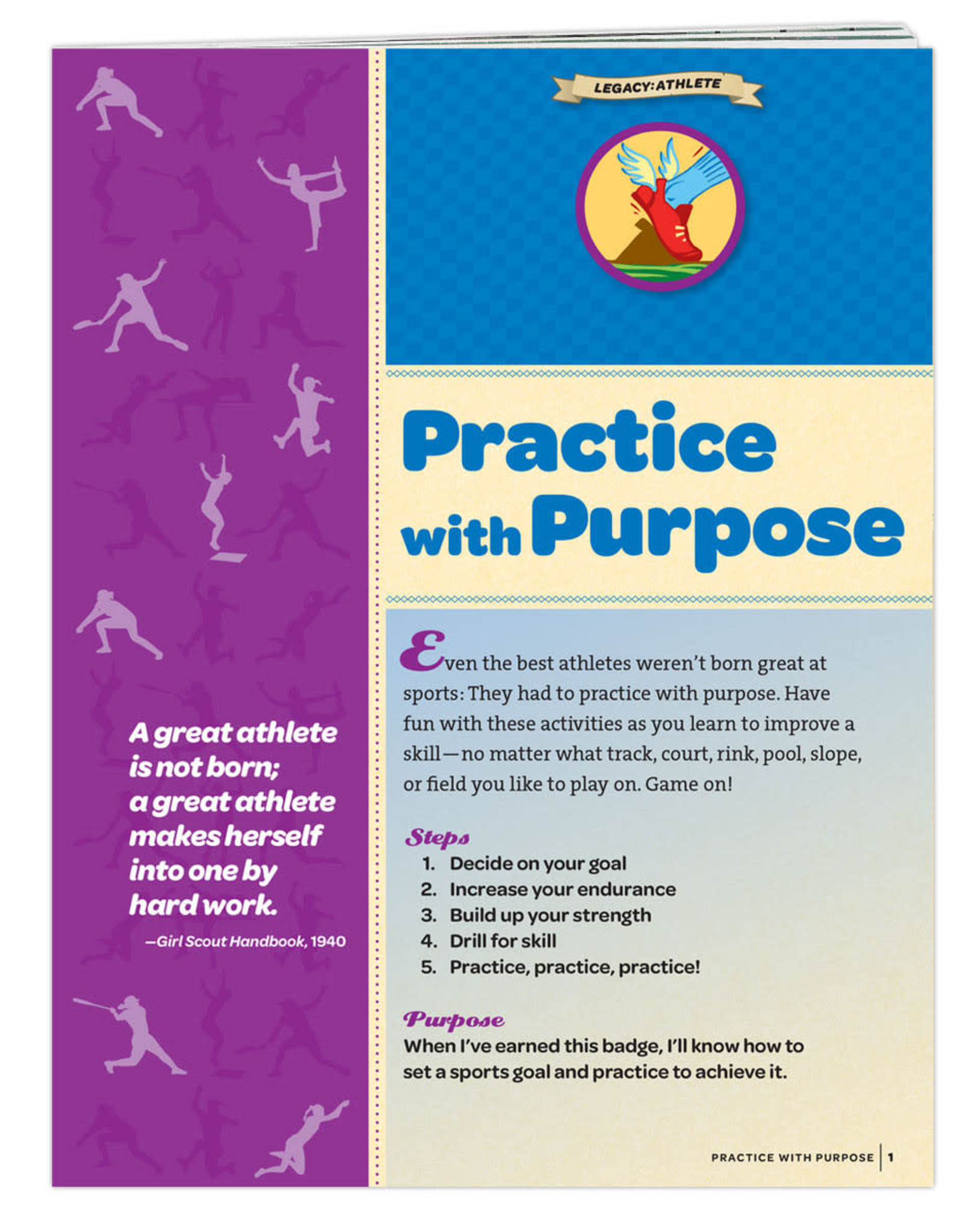 GIRL SCOUTS OF THE USA Junior Practice With Purpose  Requirements Pamphlet