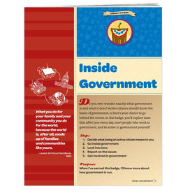 GIRL SCOUTS OF THE USA Junior Inside Government  Requirements Pamphlet