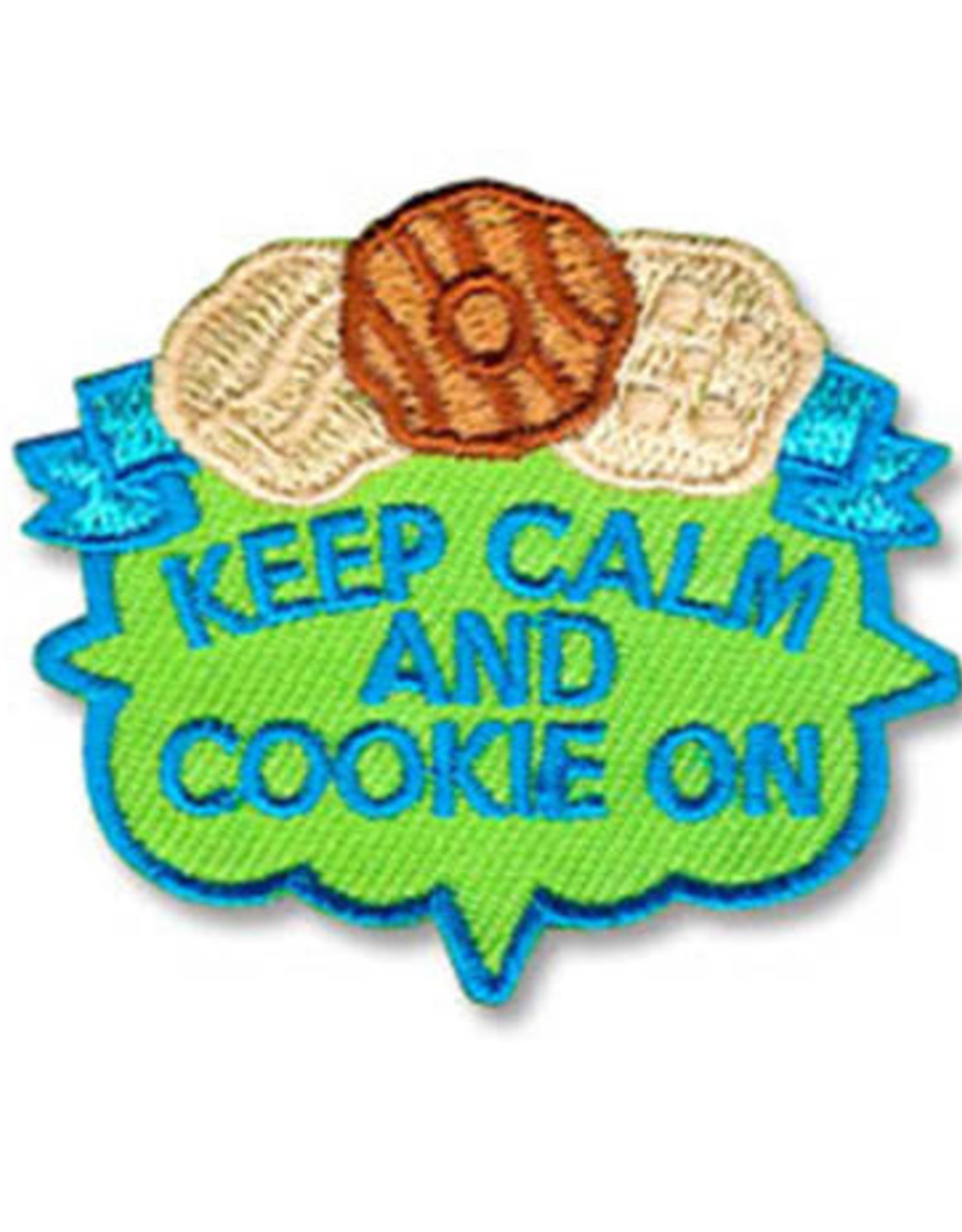 snappylogos Keep Calm and Cookie On Fun Patch (7485)