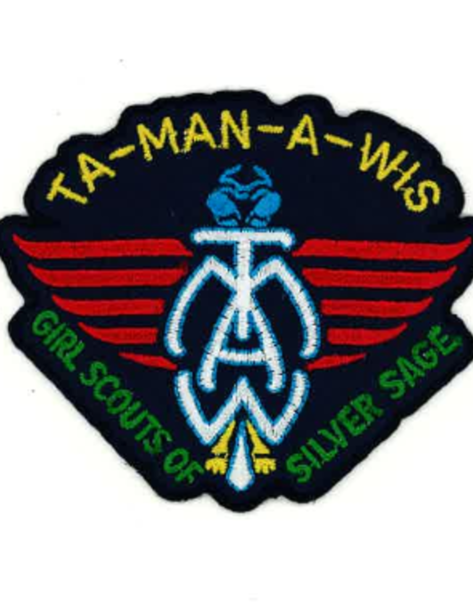 Advantage Emblem & Screen Prnt Silver Sage Camp Ta-Man-A-Wis TAM Thunderbird Fun Patch