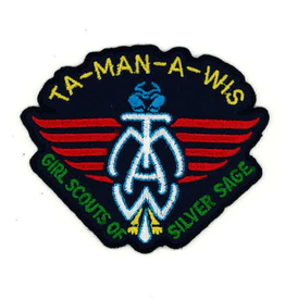 Advantage Emblem & Screen Prnt Silver Sage Camp Ta-Man-A-Wis TAM Thunderbird Fun Patch