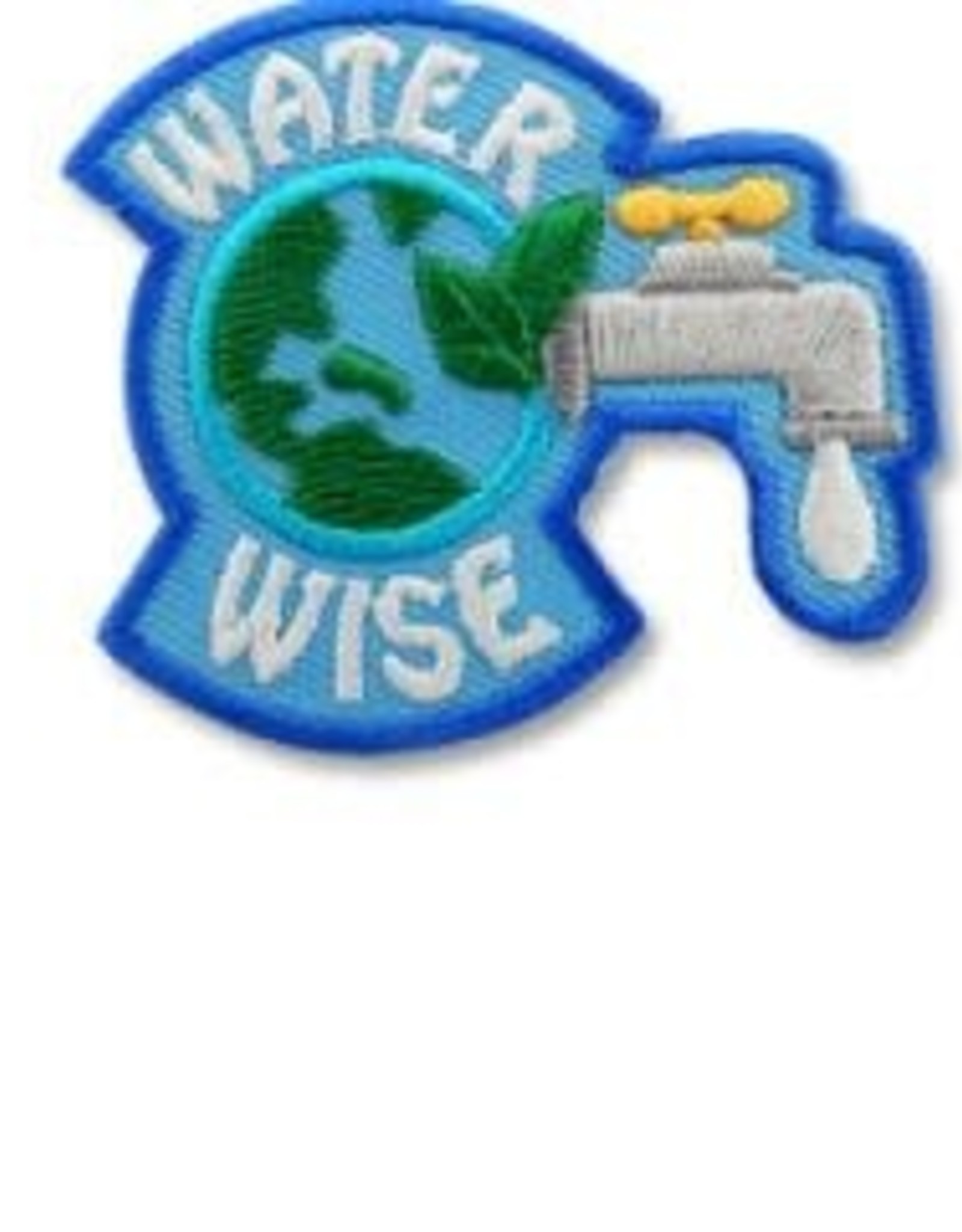 snappylogos Water Wise Globe Faucet Fun Patch (6023)