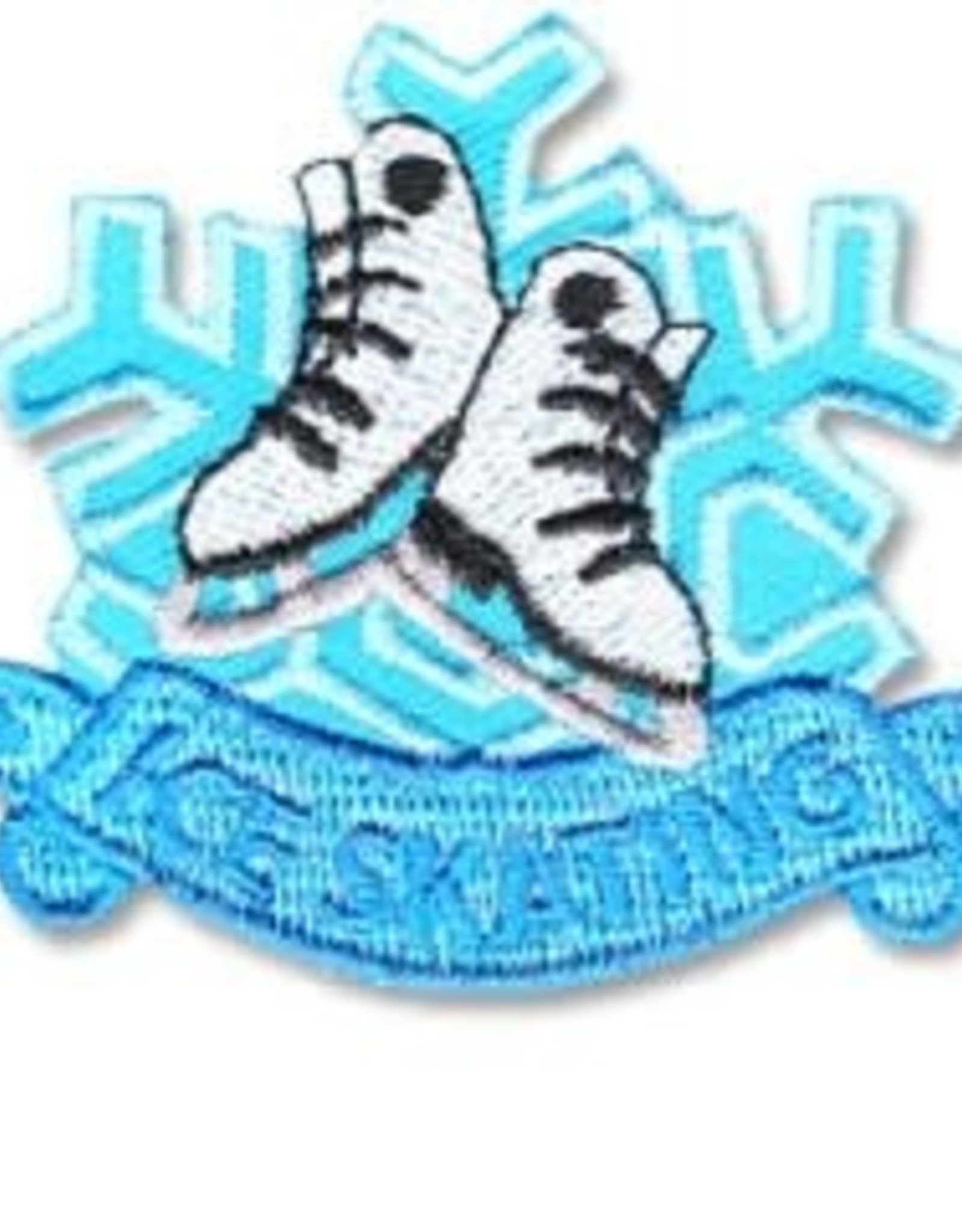 Ice Skating w/ Snowflake Fun Patch