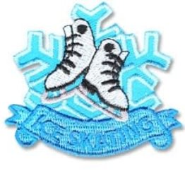 snappylogos Ice Skating w/ Snowflake Fun Patch (5869)
