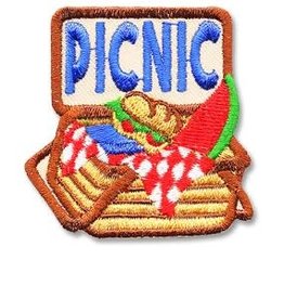 snappylogos !Picnic w/ Basket & Sandwich Fun Patch (5580)