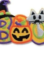 snappylogos BOO Letters w/ Icons Halloween Fun Patch (6612)