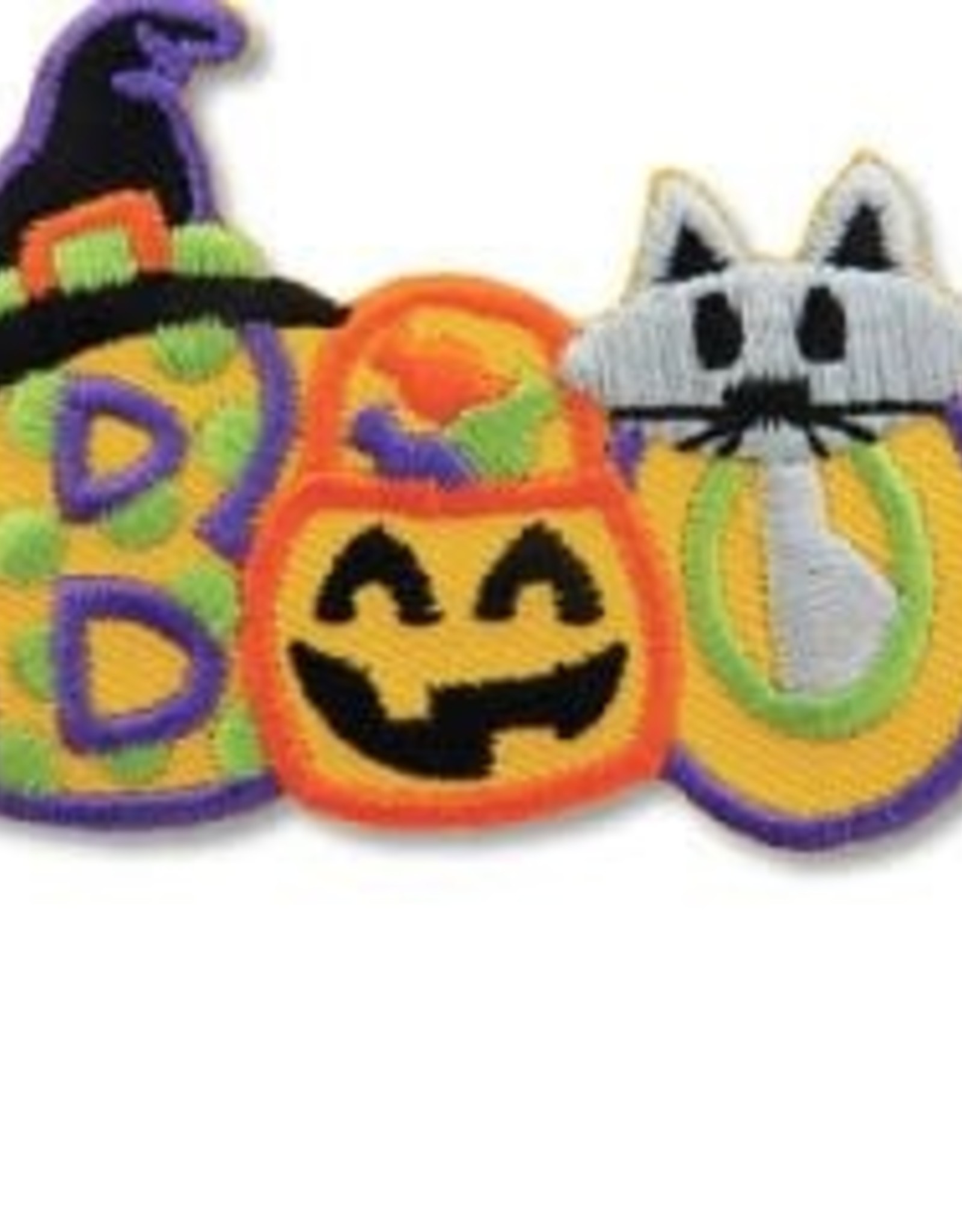 snappylogos BOO Letters w/ Icons Halloween Fun Patch (6612)