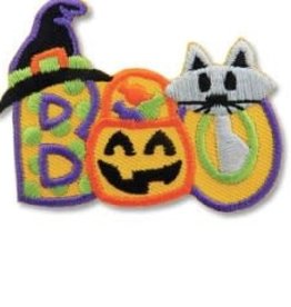 snappylogos BOO Letters w/ Icons Halloween Fun Patch (6612)