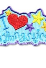snappylogos I Heart Gymnastics Fun Patch (5011)