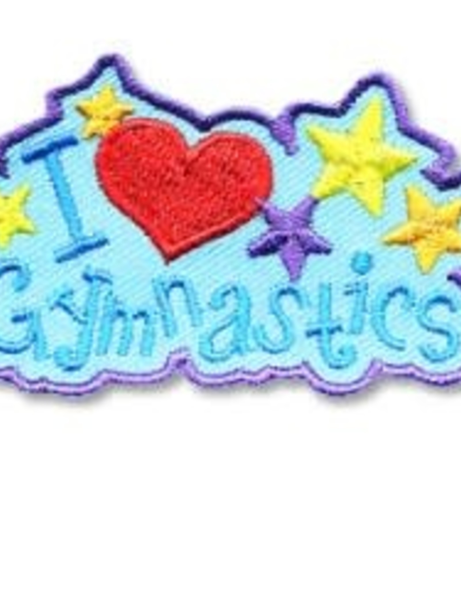 snappylogos I Heart Gymnastics Fun Patch (5011)