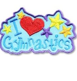 snappylogos I Heart Gymnastics Fun Patch (5011)