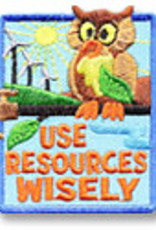 snappylogos Use Resources Wisely Owl Fun Patch (4817)