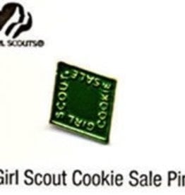 GIRL SCOUTS OF THE USA ! 2002 Cookie Activity Pin Dark Green