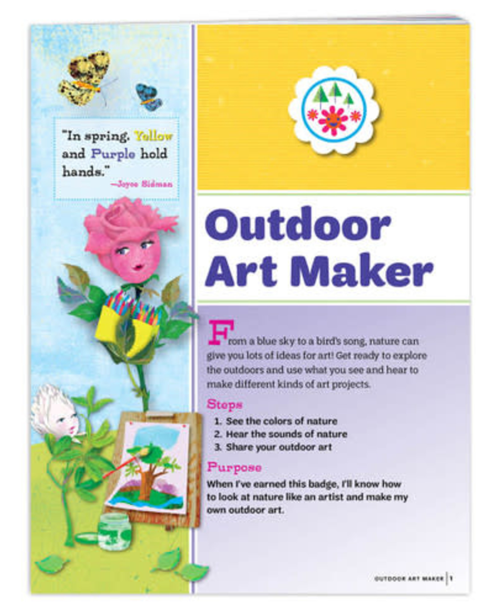 GIRL SCOUTS OF THE USA Daisy Outdoor Art Maker Requirements