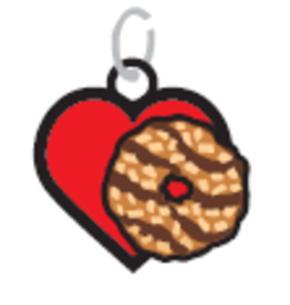 SS100 Heart w/ Samoa Cookie Charm