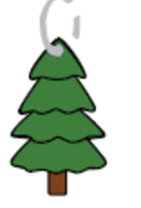 SS100 Evergreen Tree Charm