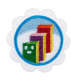 GIRL SCOUTS OF THE USA Daisy Cookie Goal Setter Badge