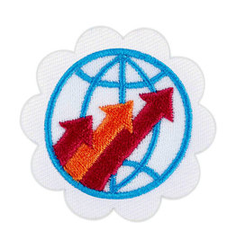 GIRL SCOUTS OF THE USA Daisy  Global Action Award Year 2 Badge