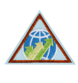 GIRL SCOUTS OF THE USA Brownie Global Action Award Year 2  Badge