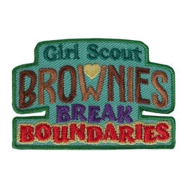 GSUSA Girl Scout Brownies Break Boundaries Fun Patch