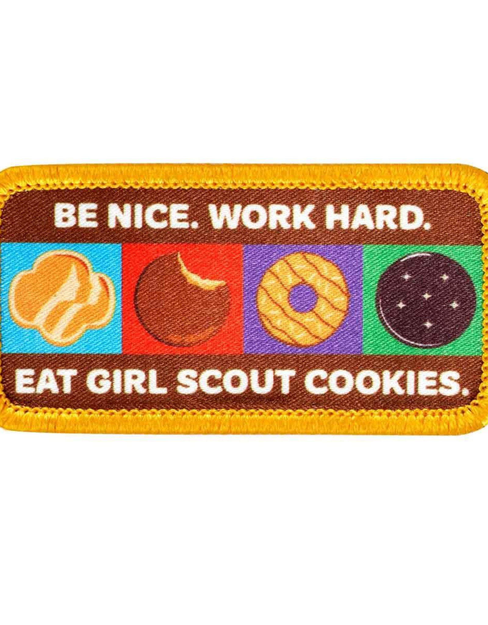 Be Nice Work Hard Patch - Girl Scouts of Silver Sage Council Online Store