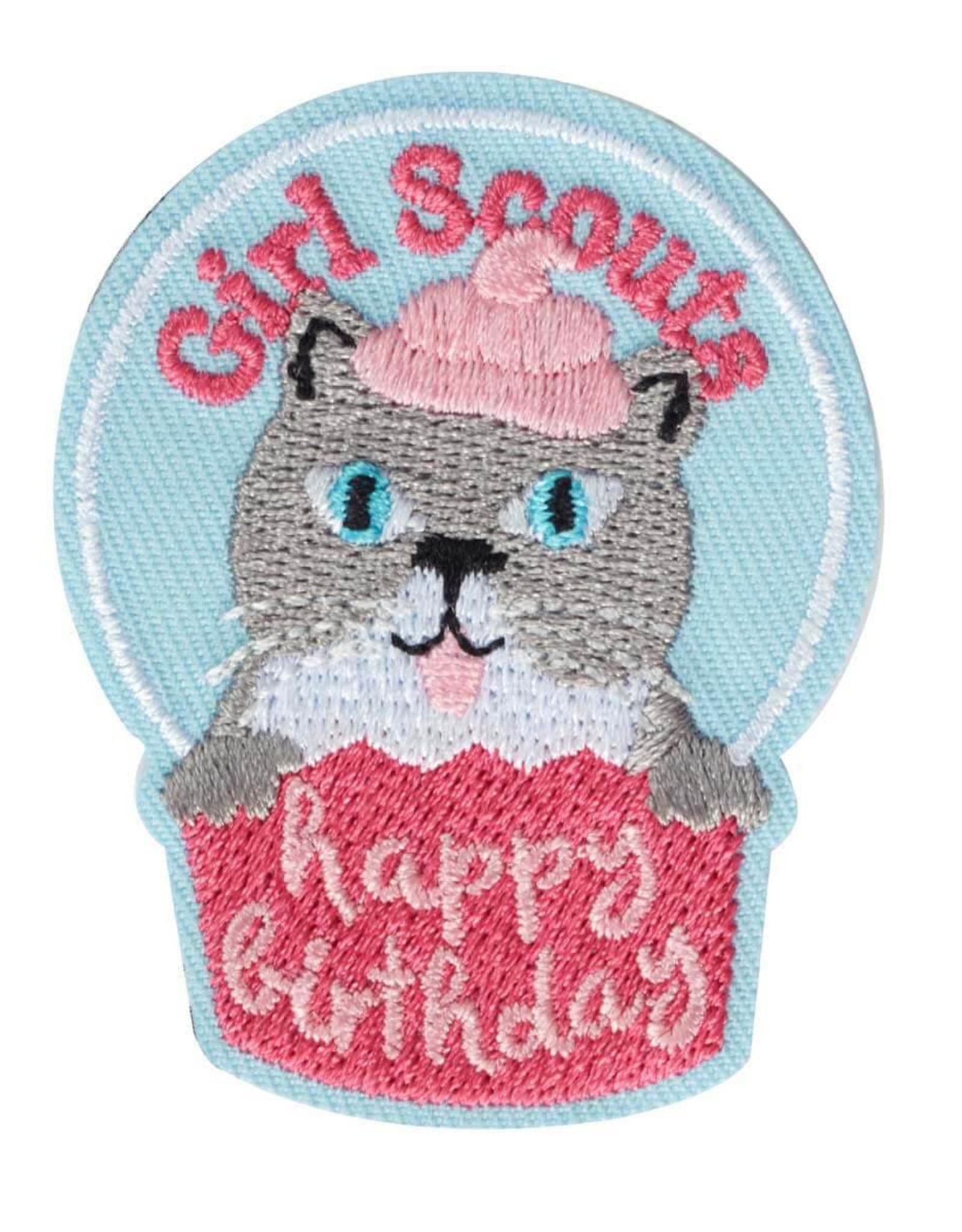 GSUSA GS Cupcake Kitten Birthday Patch