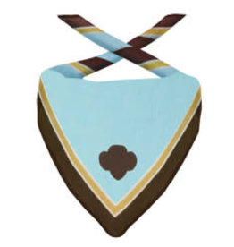 GIRL SCOUTS OF THE USA Brownie Scarf w/ Solid Trefoil