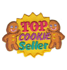 Advantage Emblem & Screen Prnt Top Cookie Seller /yellow background Gingerbreadmen