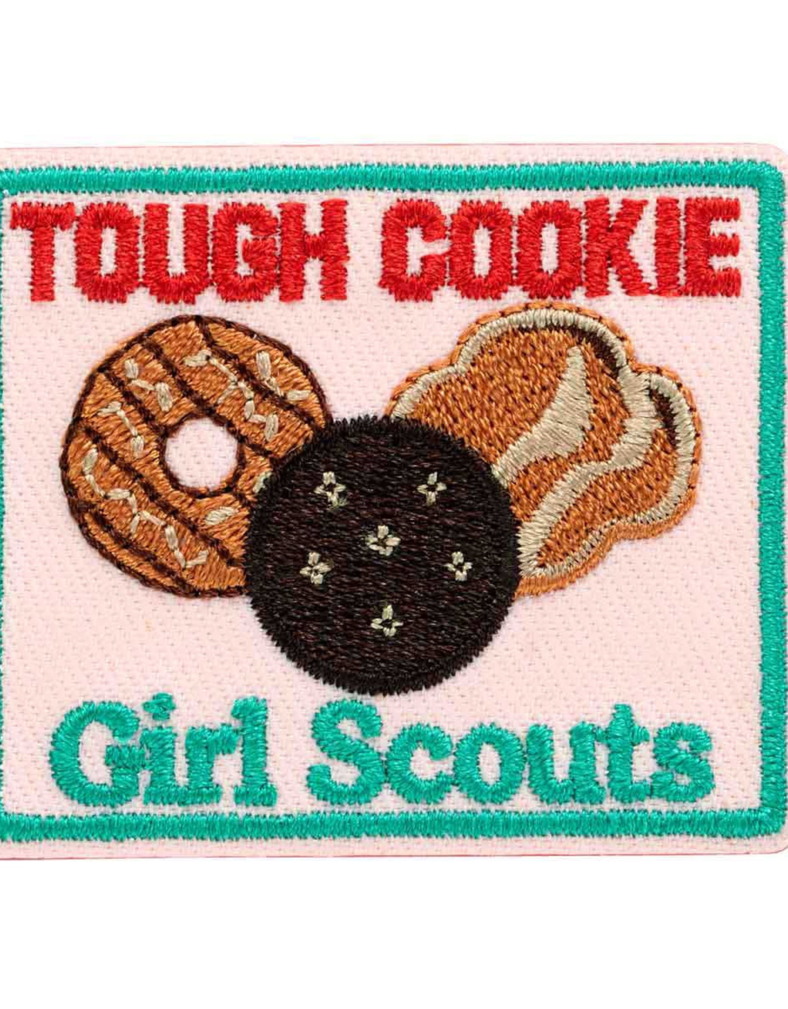 GIRL SCOUTS OF THE USA Tough Cookie Iron-On Fun Patch