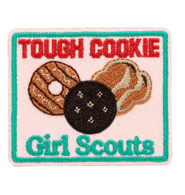 GIRL SCOUTS OF THE USA Tough Cookie Iron-On Fun Patch