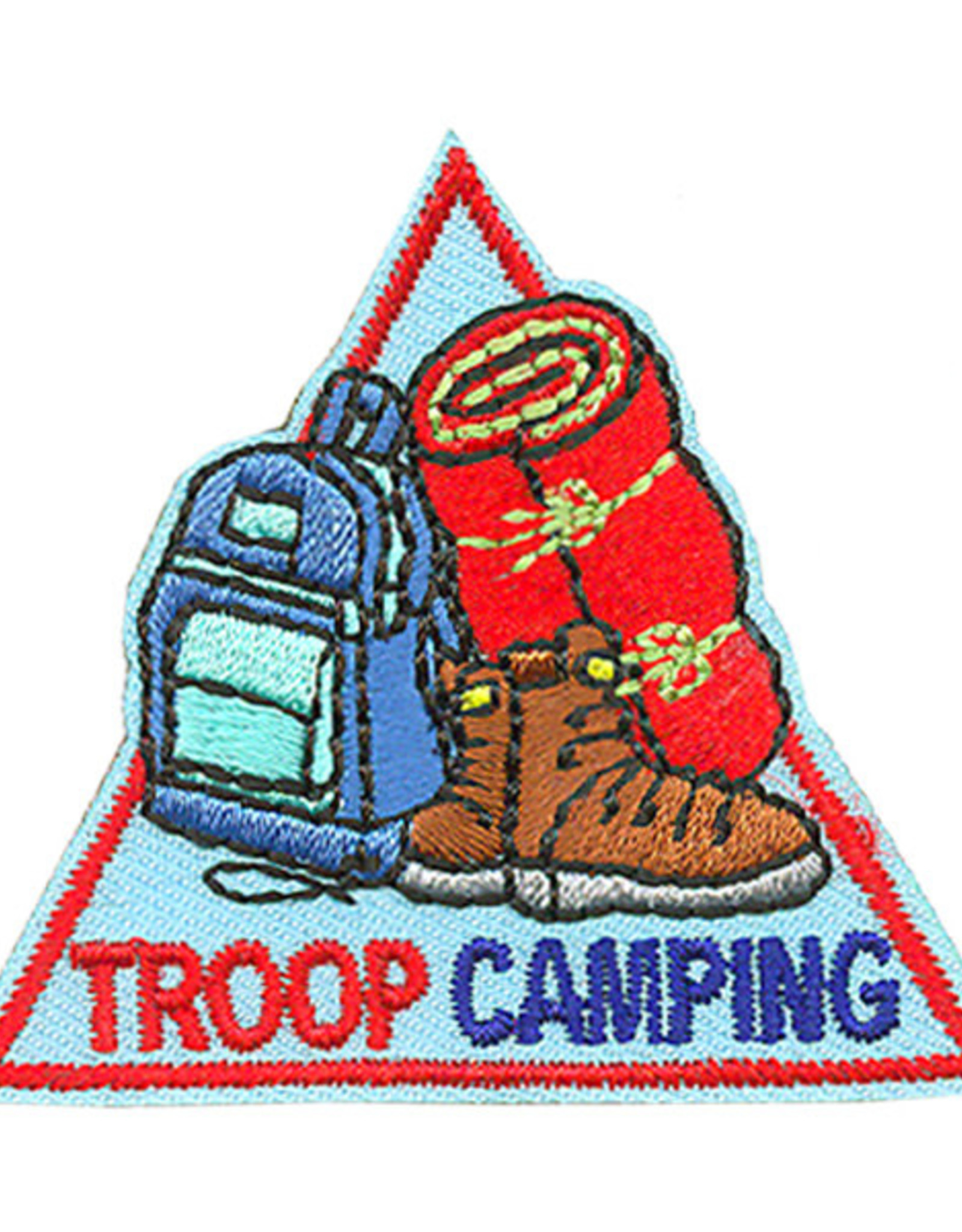 Advantage Emblem & Screen Prnt *Troop Camping Triangle Fun Patch