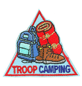 Advantage Emblem & Screen Prnt *Troop Camping Triangle Fun Patch