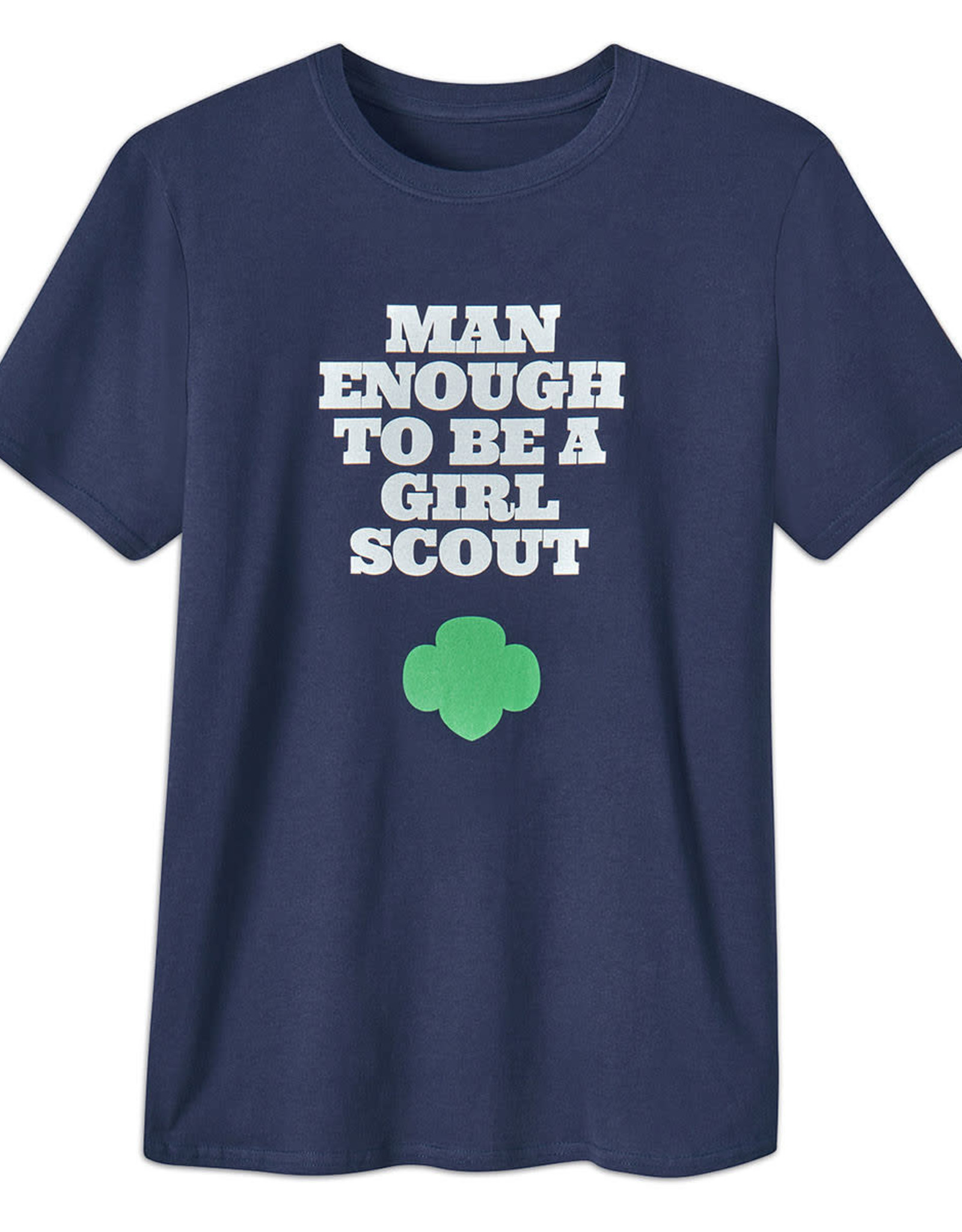 GSUSA Navy Man Enough w/ Green Trefoil T-Shirt