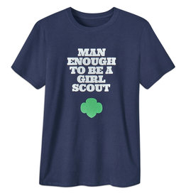 GSUSA Navy Man Enough w/ Green Trefoil T-Shirt