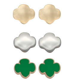 GSUSA Trefoil Trio Earring Set