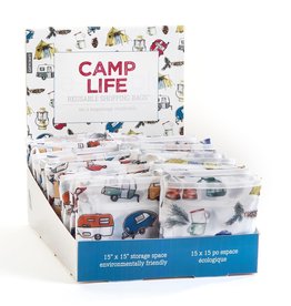 GiftCraft Inc. Camp Life Reusable Shopping Bag
