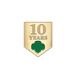 GIRL SCOUTS OF THE USA 10 Year Pin