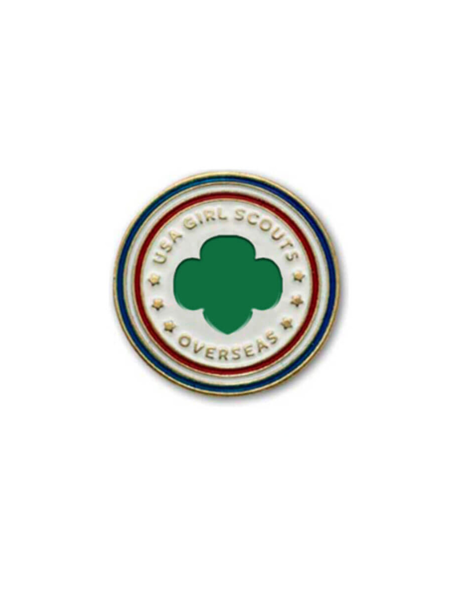 GIRL SCOUTS OF THE USA USGS Overseas Round Pin