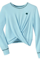 CSA Twist Front LS Blue Shirt Teen 2X