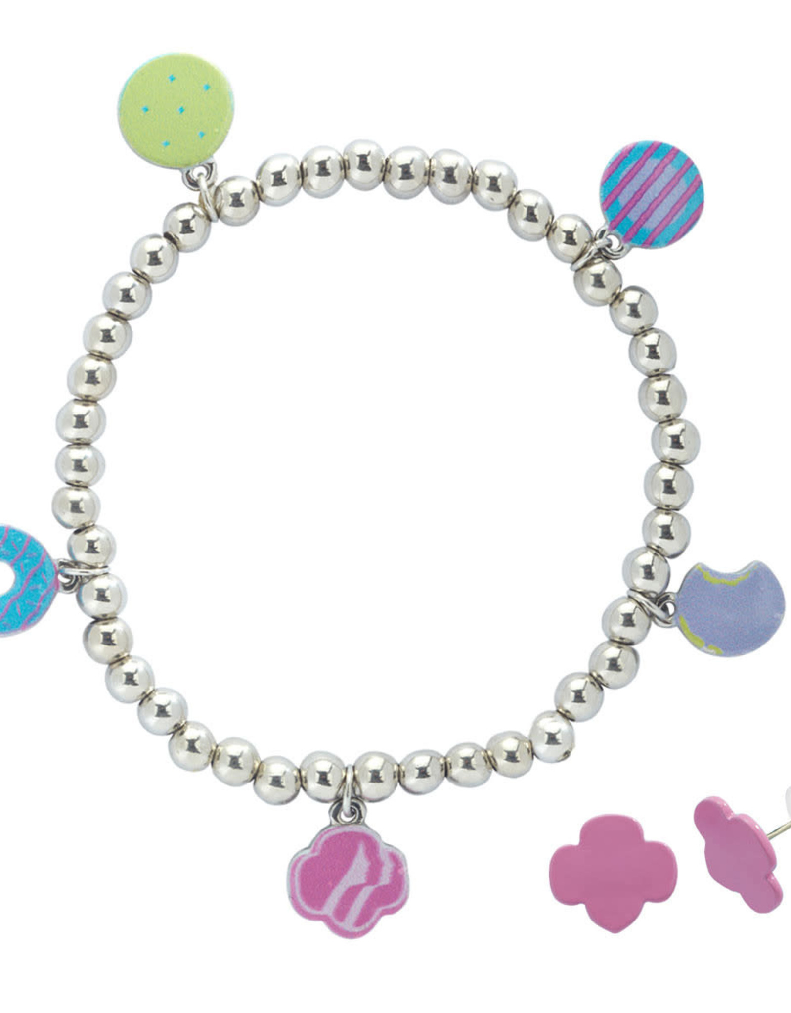 Bright Cookies Stretch Charm Bracelet and Earrings