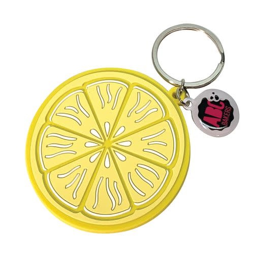 ABC Bakers 2023 Cookies Go Bright Ahead Lemonades Keychain Girl Scouts of Silver Sage Council