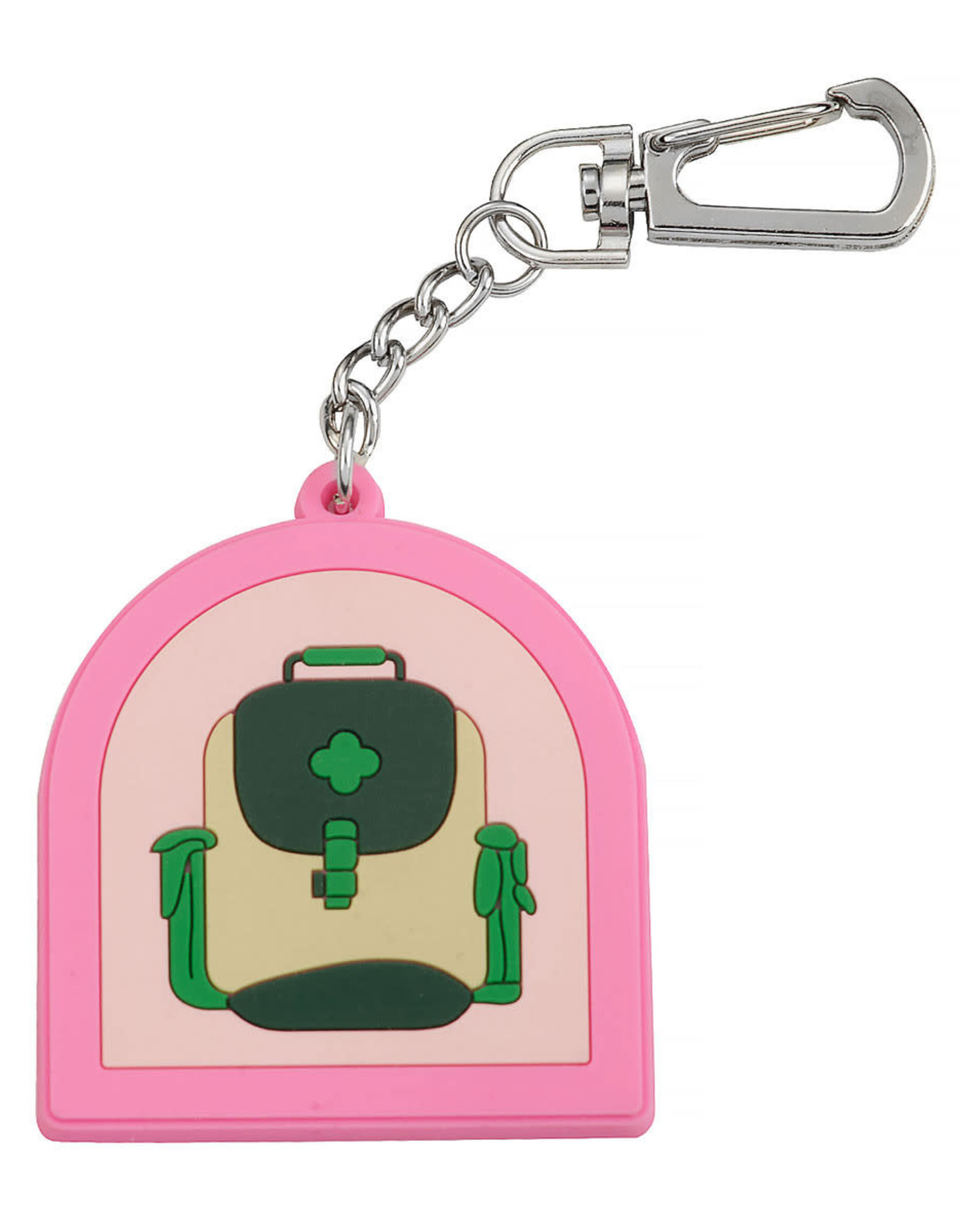 GIRL SCOUTS OF THE USA ! Camp Patches Clip — Pink