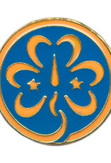 GIRL SCOUTS OF THE USA World Association Trefoil Pin WAGGGS