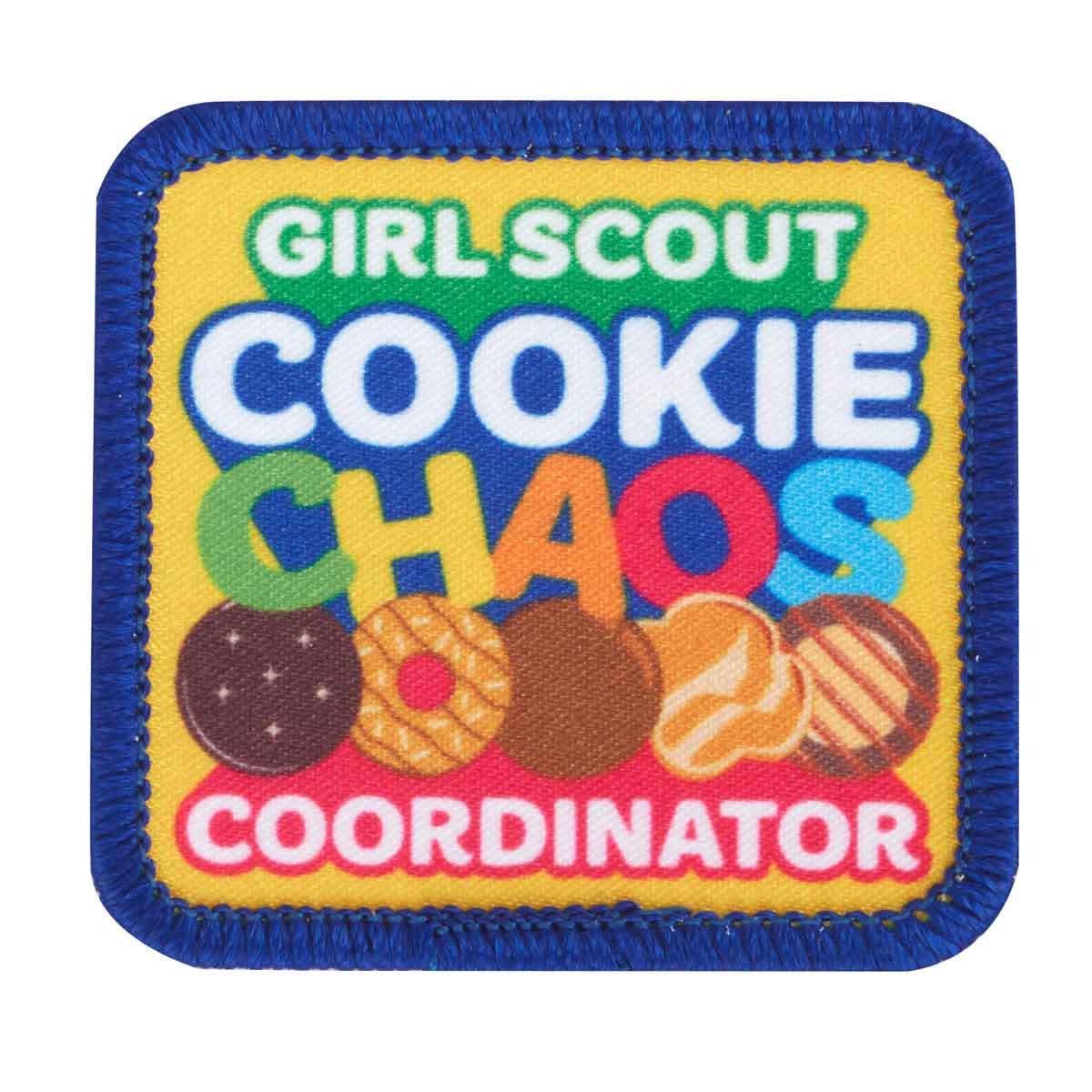 Girl Scout Cookie Chaos Coordinator Fun Patch - Girl Scouts of Silver ...