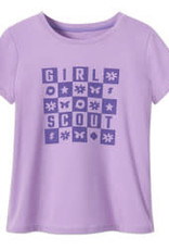 Purple Checkerboard T-Shirt Girls