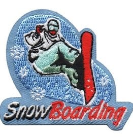 Advantage Emblem & Screen Prnt Snowboarding Fun Patch