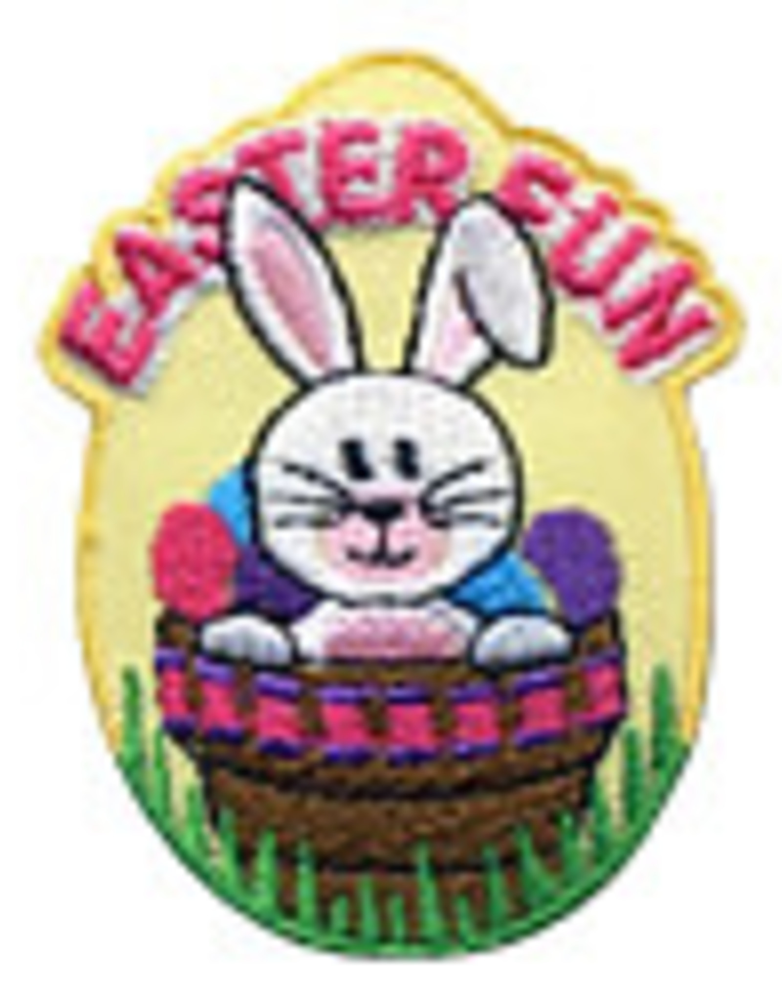 snappylogos Easter Fun Bunny in Basket Fun Patch (8360)