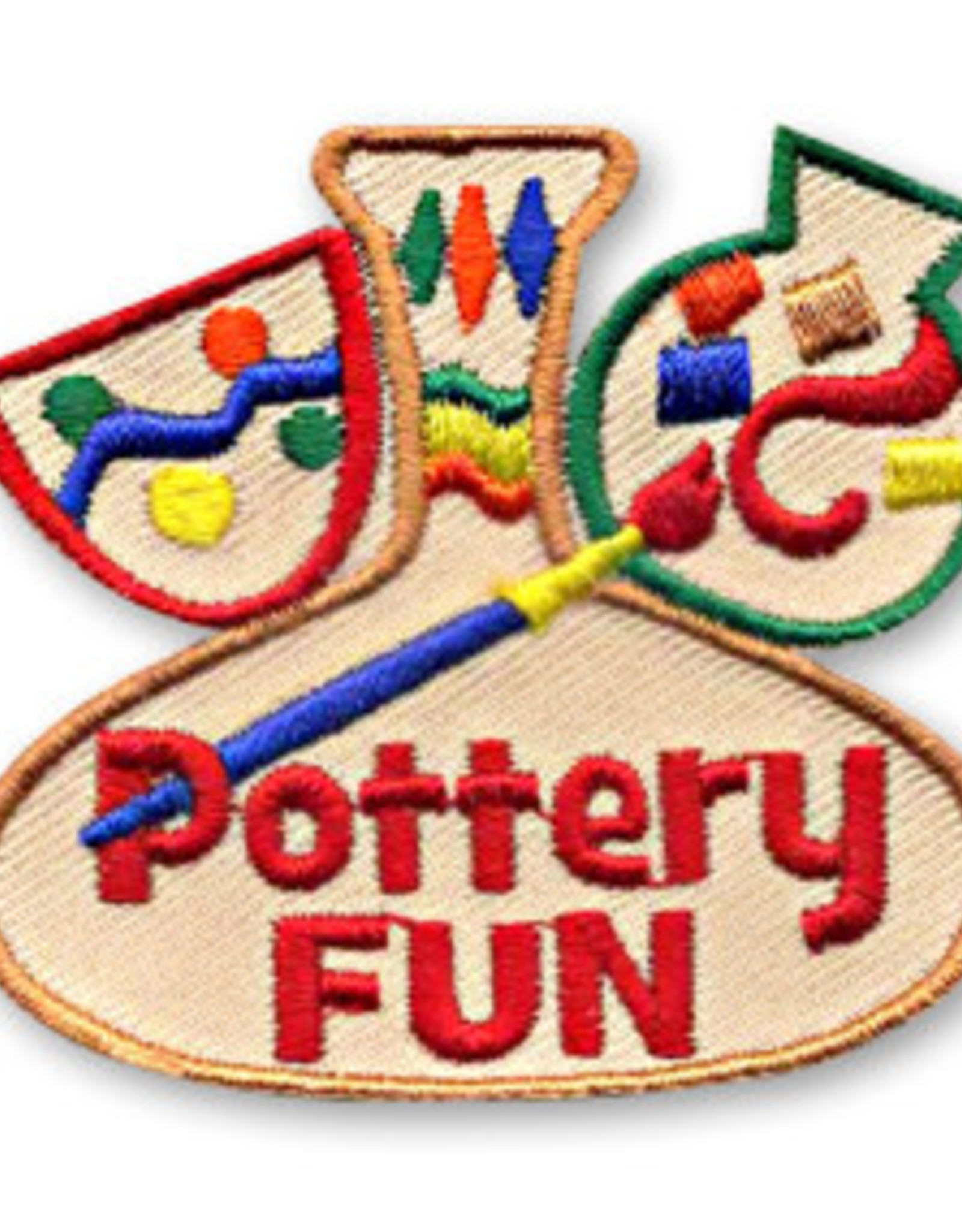snappylogos Pottery Fun Vase Patch (3763)